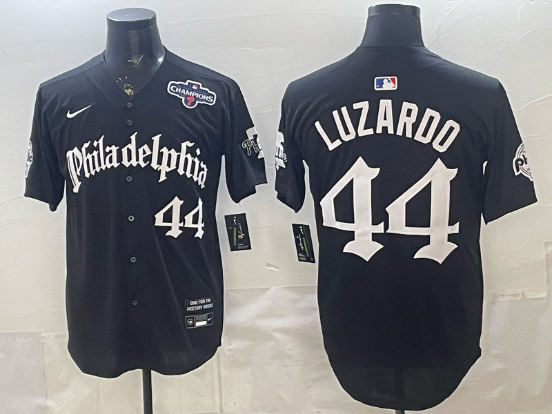 Men 2026 Philadelphia Phillies #44 Luzardo black Game Nike MLB Jersey 03002->customized nfl jersey->Custom Jersey